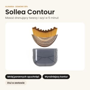 Sollea Contour – szczotka do masażu drenującego twarzy